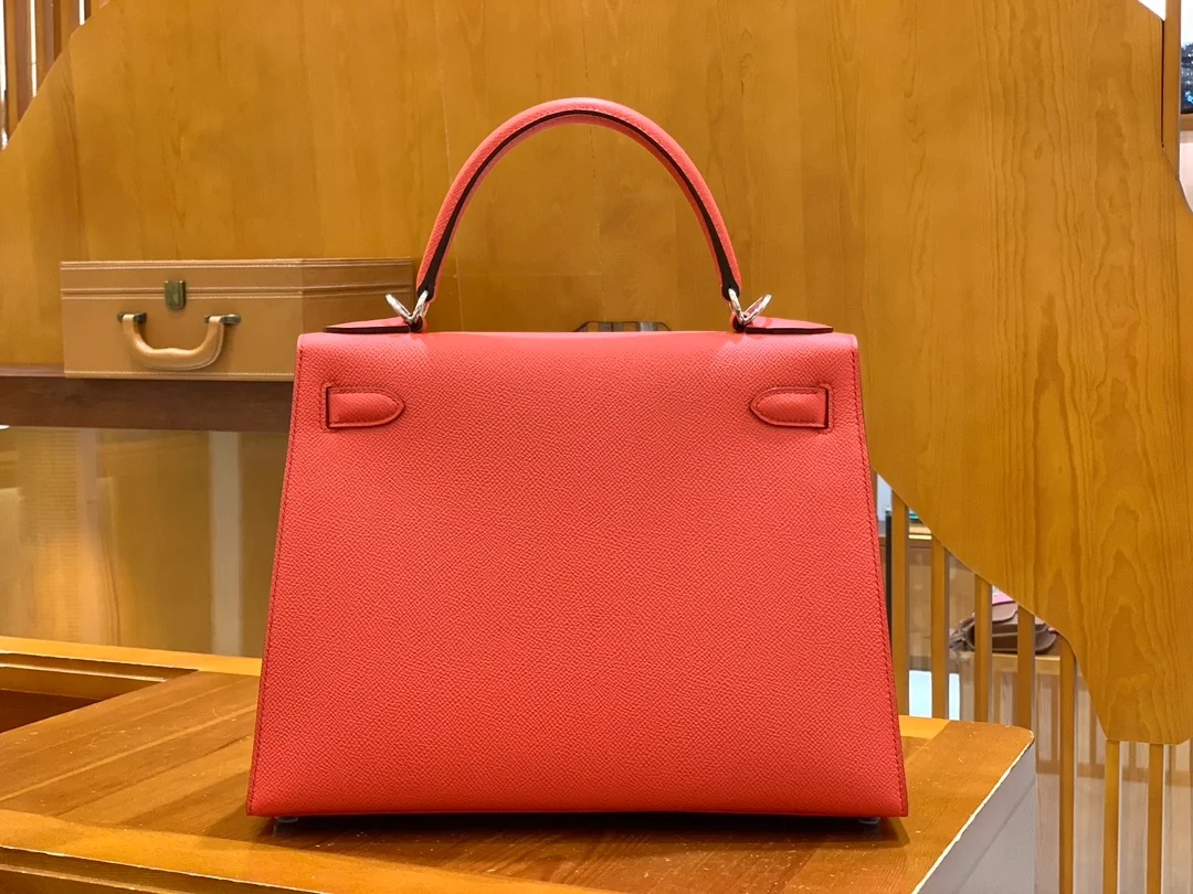 에르메스 켈리 28 셀리에 텍사스 핑크 실버 하드웨어 (100% HAND MADE)