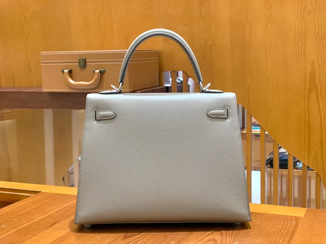 에르메스 켈리 25 셀리에 그레이 팔라듐 하드웨어 (100% HAND MADE)
