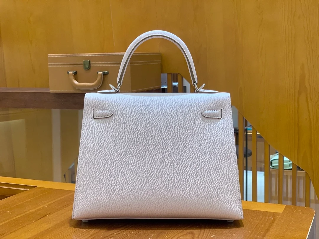 에르메스 켈리 25 셀리에 판타지 퍼프 실버 하드웨어 (100% HAND MADE)