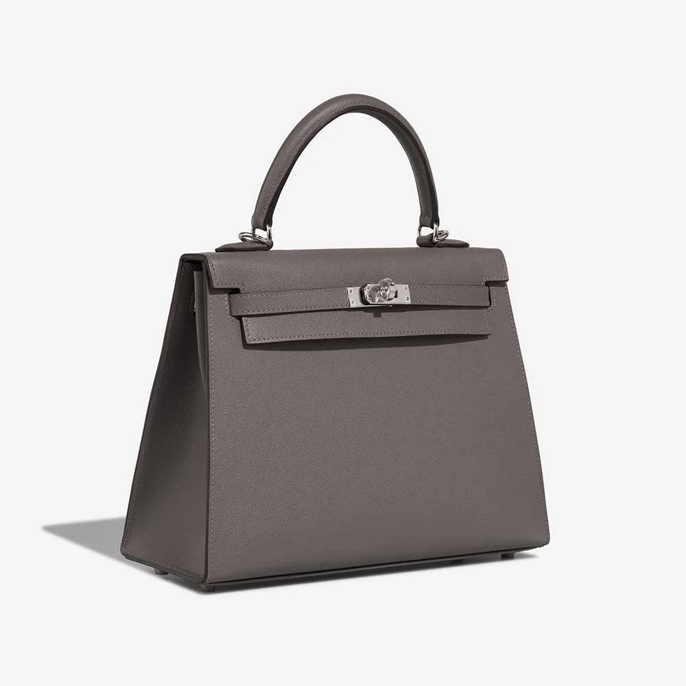 에르메스 켈리 25 셀리에 그레이 실버 하드웨어 (100% HAND MADE)