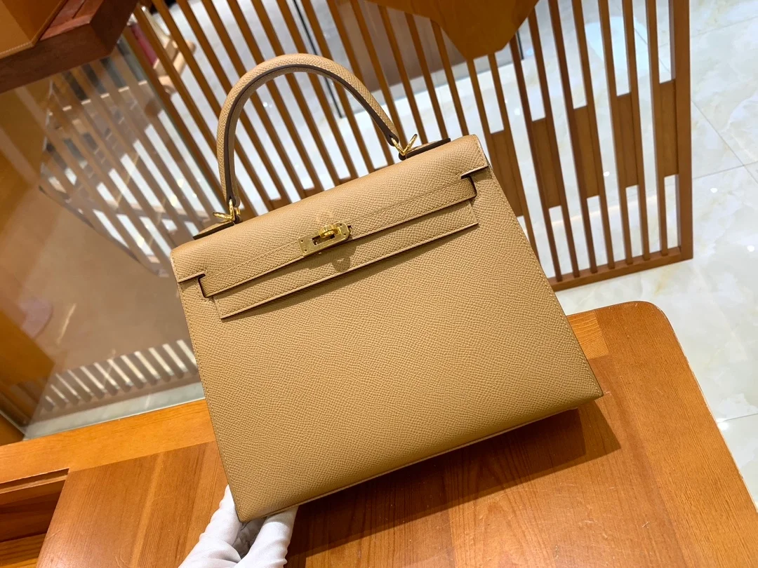에르메스 켈리 25 셀리에 비스킷 골드 하드웨어 (100% HAND MADE)