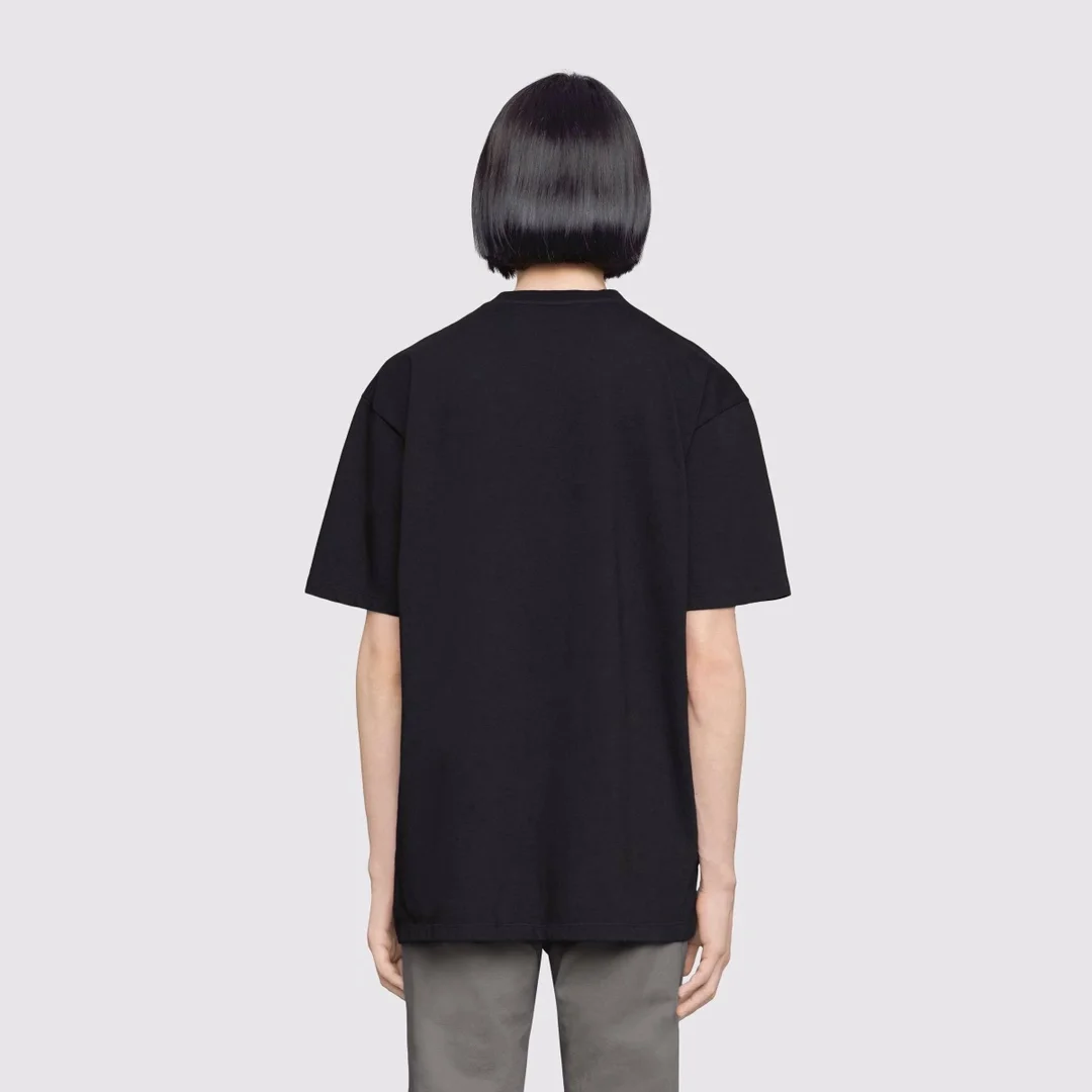 구찌 블레이드 화이트 레드 티셔츠