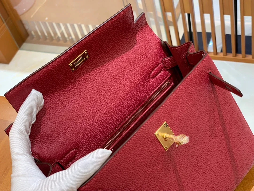 에르메스 켈리 25 르투르네 석류 레드 골드 하드웨어 (100% HAND MADE)