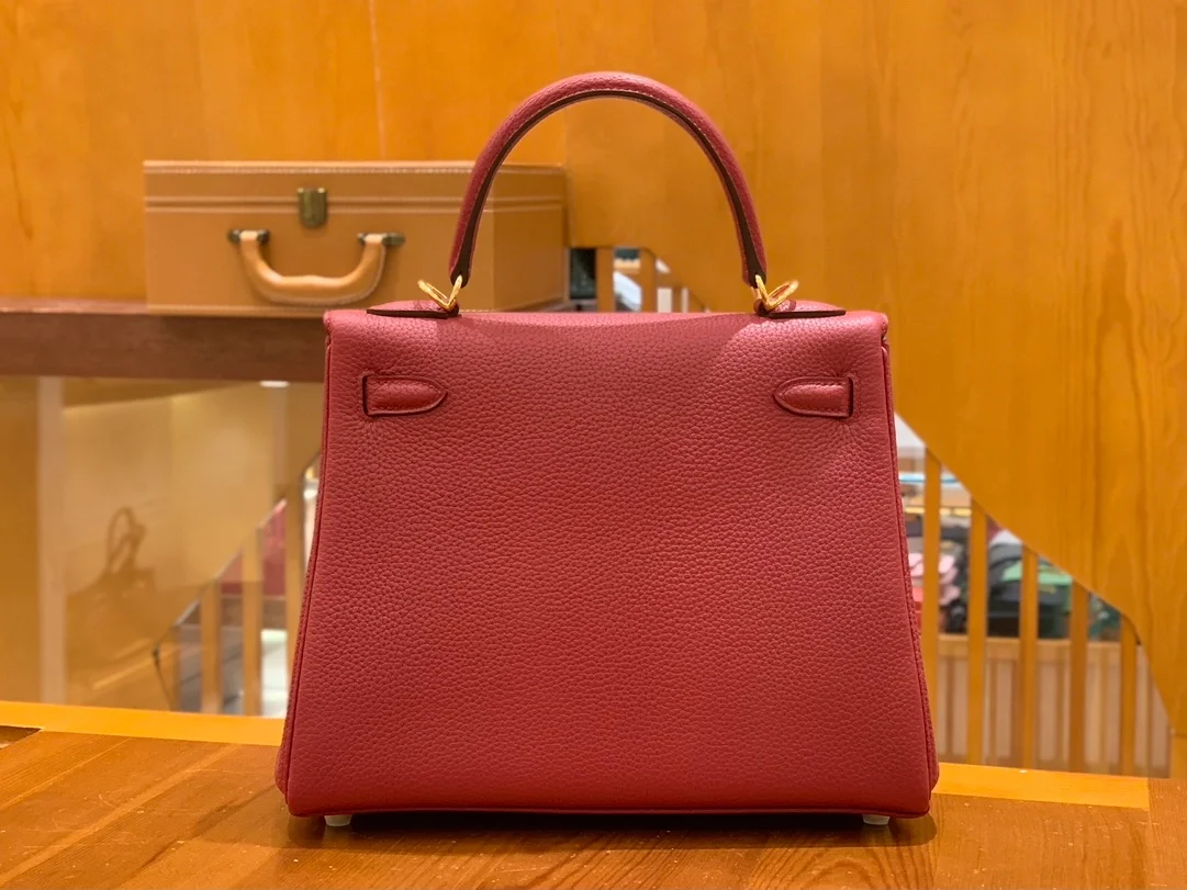에르메스 켈리 25 르투르네 석류 레드 골드 하드웨어 (100% HAND MADE)