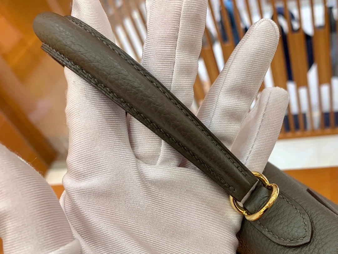 에르메스 켈리 25 르투르네 베르 드 그리 골드 하드웨어 (100% HAND MADE)